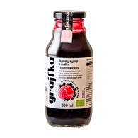 SYROP Z MALIN I CZARNEGO BZU BIO 330 ml - GRAJFKA