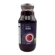 SYROP Z MALIN BEZ DODATKU CUKRU KETO BIO 330 ml - GRAJFKA