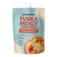 KREM ORZECHOWY TUBKA MOCY O SMAKU BIAŁEJ CZEKOLADY ZE SŁONYM KARMELEM 50 g - SUPERSONIC