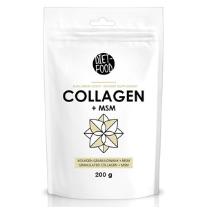 KOLAGEN WOŁOWY + MSM INSTANT 200 g - DIET-FOOD