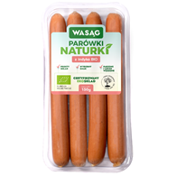 PARÓWKI Z INDYKA BIO 150 g - WASĄG (NA ZAMÓWIENIE)