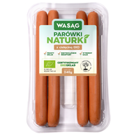 PARÓWKI Z CIELĘCINĄ BIO 240 g - WASĄG (NA ZAMÓWIENIE)