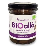 BIOALLO MARYNATA - GRZYBY BOCZNIAK W DELIKATNEJ ZALEWIE BEZGLUTENOWA BIO 180 g - ORGANICHOUSE