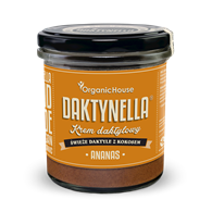 KREM KOKOS - DAKTYLE MEDJOOL - ANANAS BEZGLUTENOWY BIO 280 g - ORGANICHOUSE (DAKTYNELLA)
