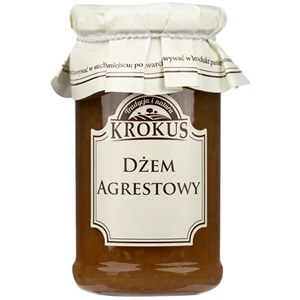 DŻEM AGRESTOWY O OBNIŻONEJ ZAWARTOŚCI CUKRU BEZGLUTENOWY 235 g - KROKUS