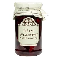 DŻEM WIŚNIOWY Z KARDAMONEM O OBNIŻONEJ ZAWARTOŚCI CUKRU BEZGLUTENOWY 235 g - KROKUS