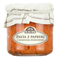 PASTA Z PAPRYKI Z SUSZONYMI POMIDORAMI BEZGLUTENOWA 180 g - KROKUS