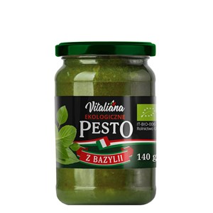 PESTO Z BAZYLII BIO 140 g - VITALIANA