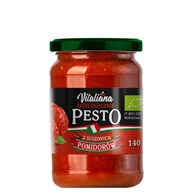 PESTO Z SUSZONYCH POMIDORÓW BIO 140 g - VITALIANA