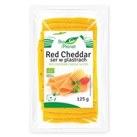 SER RED CHEDDAR W PLASTRACH BIO 125 g - BIO PLANET