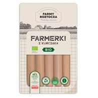 PARÓWKI FARMERKI Z KURCZAKA BIO 250 g - FARMY ROZTOCZA (Z PÓŁKI)