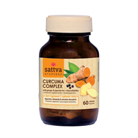 KURKUMA Z IMBIREM I PIPERYNĄ 60 KAPSUŁEK - SATTVA (AYURVEDA)