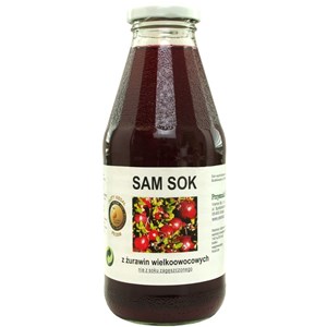 SOK Z ŻURAWINY WIELKOOWOCOWEJ 500 ml - VIANDS (SAM SOK)