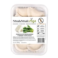 PIEROGI ZE SZPINAKIEM I SEREM TYPU FETA BEZGLUTENOWE 275 g - MAMA VEGE