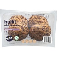 BUŁKI KAJZERKI WIELOZIARNISTE BEZGLUTENOWE (4 szt.) 240 g - WISO
