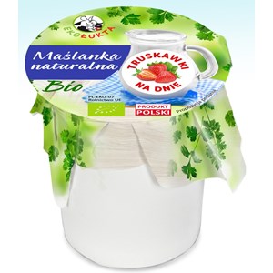 MAŚLANKA NATURALNA Z TRUSKAWKAMI BIO 300 g - EKO ŁUKTA (PRODUKT SEZONOWY)