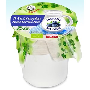 MAŚLANKA NATURALNA Z JAGODAMI BIO 300 g - EKO ŁUKTA (PRODUKT SEZONOWY)