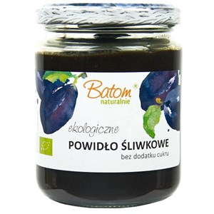 POWIDŁA ZE ŚLIWKI WĘGIERKI BEZ DODATKU CUKRU BIO 270 g - BATOM