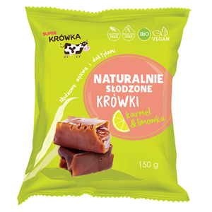 KRÓWKI O SMAKU KARMELU I LIMONKI BEZMLECZNE BEZGLUTENOWE BIO 150 g - ME GUSTO (SUPER KRÓWKA)