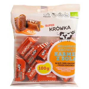 KRÓWKI SŁONY KARMEL BEZMLECZNE BEZGLUTENOWE BIO 100 g - ME GUSTO (SUPER KRÓWKA)