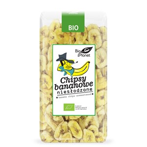 CHIPSY BANANOWE NIESŁODZONE BIO 350 g - BIO PLANET