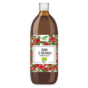 SOK Z GŁOGU BIO 500 ml - BIO PLANET