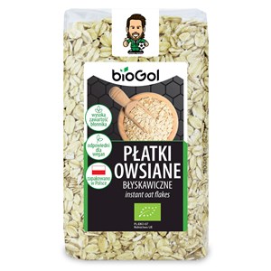 PŁATKI OWSIANE BŁYSKAWICZNE BIO 300 g - BIOGOL