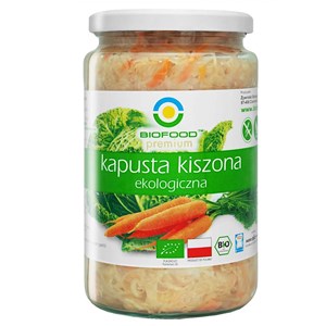 KAPUSTA KISZONA Z MARCHEWKĄ BEZGLUTENOWA BIO 700 g (500 g) - BIO FOOD