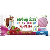 LIZAK O SMAKU MALINOWYM NA GARDŁO BEZGLUTENOWY 6 g - MNIAM MNIAM STARPHARMA