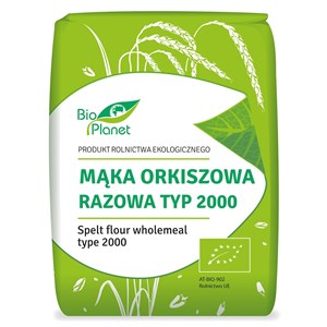 MĄKA ORKISZOWA RAZOWA TYP 2000 BIO 1 kg - BIO PLANET