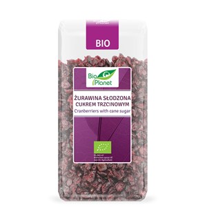 ŻURAWINA SŁODZONA CUKREM TRZCINOWYM BIO 400 g - BIO PLANET