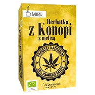 HERBATKA Z KONOPI Z MELISĄ BIO (20 x 0,8 g) 16 g - MIR-LEK