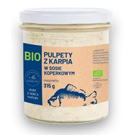 PULPETY Z KARPIA W SOSIE KOPERKOWYM BIO 315 g - GOSPODARSTWO RYBACKIE ZAWÓLCZE