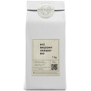 RYŻ BRĄZOWY OKRĄGŁY BIO 1 kg - THE PLANET