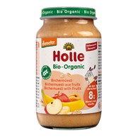 MUSLI BIRCHERA Z OWOCAMI BEZ DODATKU CUKRÓW OD 8 MIESIĄCU DEMETER BIO 220 g (SŁOIK) - HOLLE
