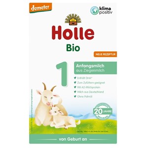 MLEKO KOZIE 1 POCZĄTKOWE DLA NIEMOWLĄT PO 6 MIESIĄCU BIO 400 g - HOLLE