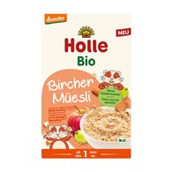 MUSLI BIRCHERA Z JABŁKIEM, RODZYNKAMI I MIGDAŁAMI BEZ DODATKU CUKRÓW OD 1 ROKU DEMETER BIO 200 g - HOLLE