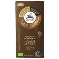 CZEKOLADA GORZKA Z KAWĄ FAIR TRADE BEZGLUTENOWA BIO 50 g - ALCE NERO