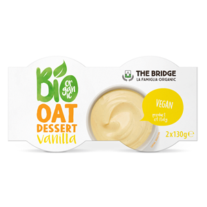 DESER OWSIANY O SMAKU WANILIOWYM BIO (2 x 130 g) 260 g - THE BRIDGE