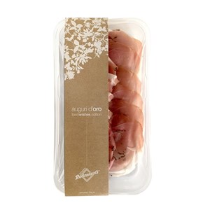 SZYNKA DOJRZEWAJĄCA Z TRUFLĄ (PROSCIUTTO CRUDO AFFINATO AL TARTUFO) PLASTRY BEZGLUTENOWE BIO 50 g - PRIMAVERA