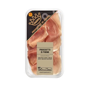 SZYNKA PARMEŃSKA DOJRZEWAJĄCA (PROSCIUTTO DI PARMA) PLASTRY BEZGLUTENOWA BIO 70 g - PRIMAVERA