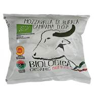 MOZZARELLA DI BUFALA (Z MLEKA BAWOLEGO) KULKA BIO 250 g (125 g) - BIOLOGICA