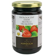 DŻEM EKSTRA Z TRUSKAWEK BIO 360 g - AGRISICILIA