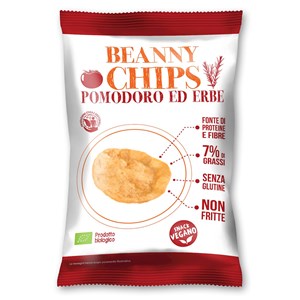 PRAŻYNKI PROTEINOWE POMIDOROWO - ZIOŁOWE BEZGLUTENOWE BIO 40 g - BEANNY CHIPS