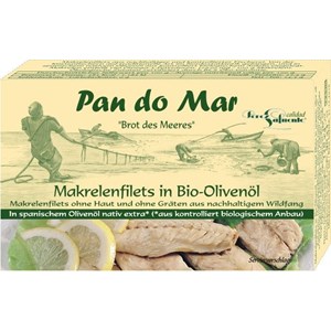 MAKRELA FILETY W BIO OLIWIE Z OLIWEK EXTRA VIRGIN 120 g (90 g) - PAN DO MAR