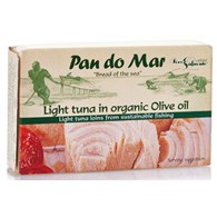 TUŃCZYK ŻÓŁTOPŁETWY W BIO OLIWIE Z OLIWEK EXTRA VIRGIN 120 g (90 g) - PAN DO MAR