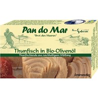 TUŃCZYK BONITO W BIO OLIWIE Z OLIWEK EXTRA VIRGIN 120 g (90 g) - PAN DO MAR