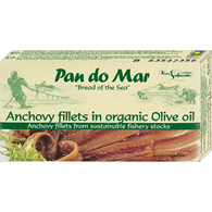 ANCHOIS (SARDELE) FILETY W BIO OLIWIE Z OLIWEK EXTRA VIRGIN 50 g - PAN DO MAR