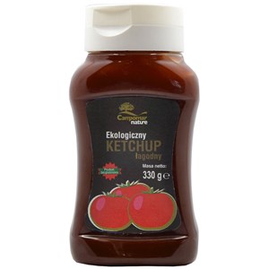 KETCHUP ŁAGODNY BEZGLUTENOWY BIO 330 g - CAMPOMAR NATURE