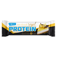 BATON PROTEINOWY O SMAKU SERNIKA CYTRYNOWEGO W BIAŁEJ POLEWIE BEZGLUTENOWY 60 g - MAXSPORT